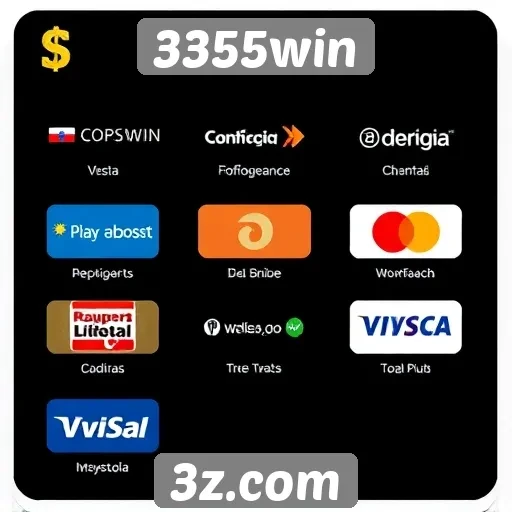 Métodos de pagamento disponíveis no 3355win